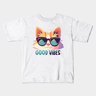 Good Vibes Meow Kids T-Shirt